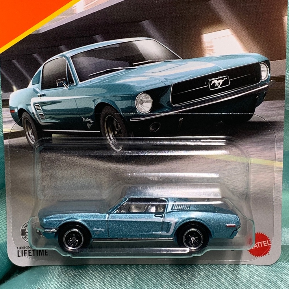 1968 Ford Mustang FastBack Teal Matchbox